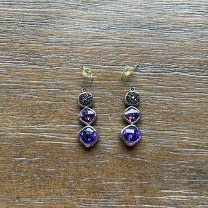 Beautiful light purple earrings
